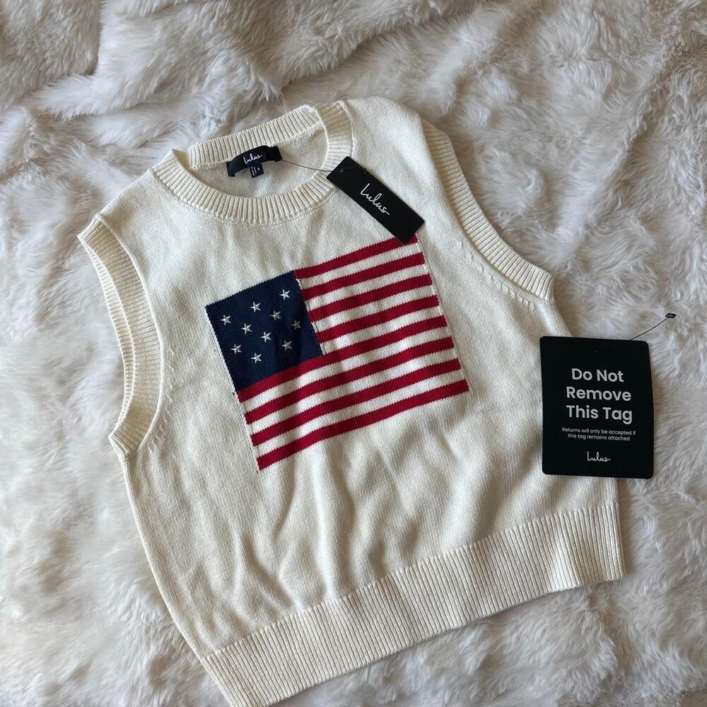 Lulus Women's Cream and White Vest